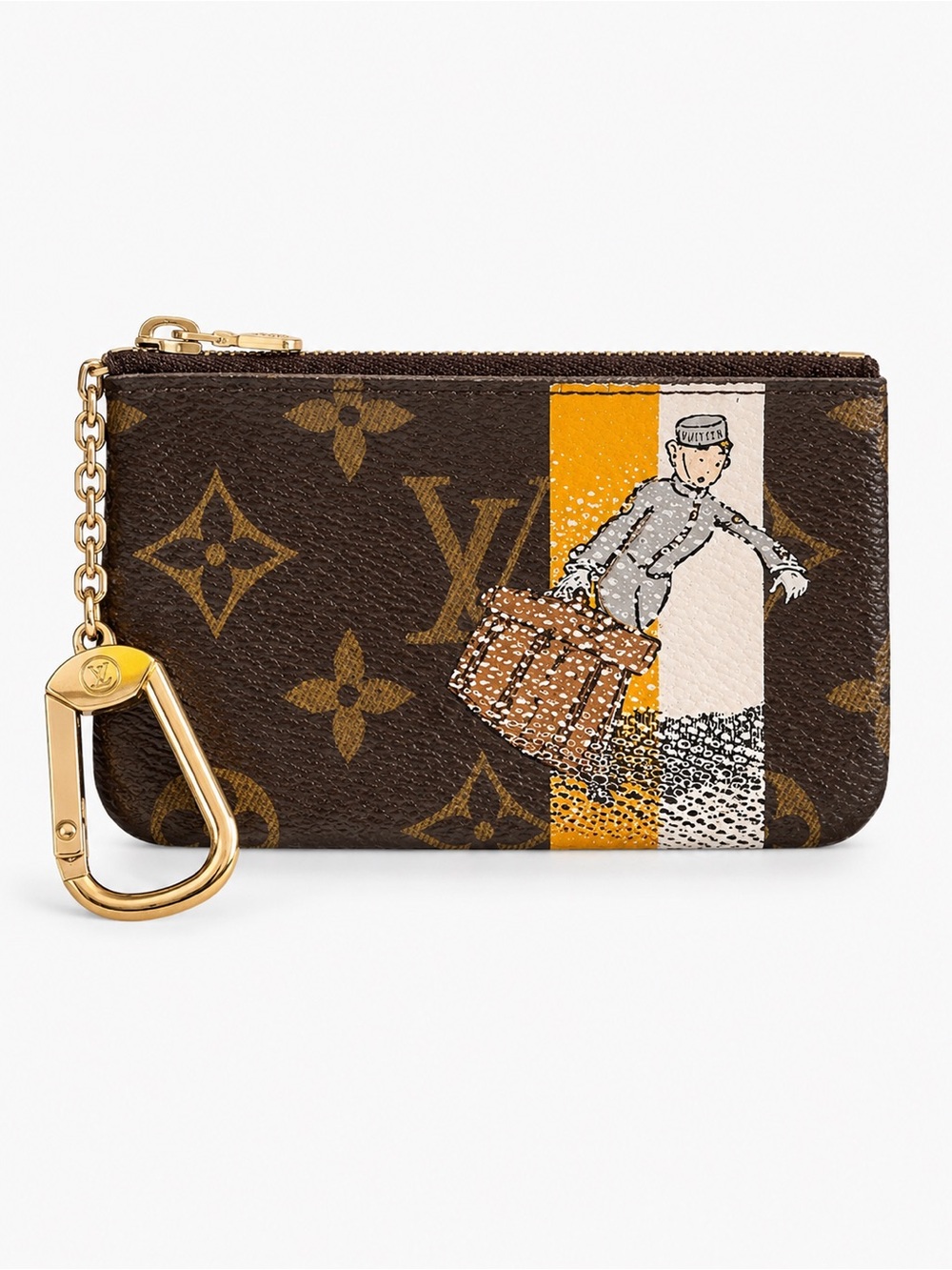 Louis Vuitton Monogram Groom Bellboy Pochette Cles Key Pouch Coin Card Holder